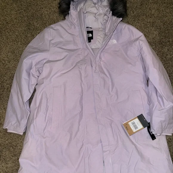 The North Face Arctic Women Waterproof Down Parka Lavender Plus Size 2X NEW $350